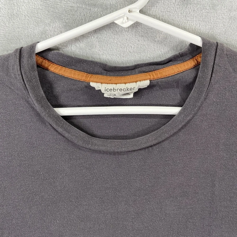 Icebreaker T-Shirt Mens Medium Crew Neck Short Sleeve Cotton Lyocell Pullover